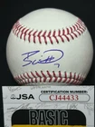 BOBBY WITT JR. signed OML Snow White Baseball JSA COA CJ44433  KC Royals