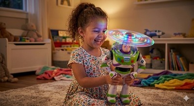 Toy Story Buzz Lightyear Spinning Light Up Disney Park Exclusive Working