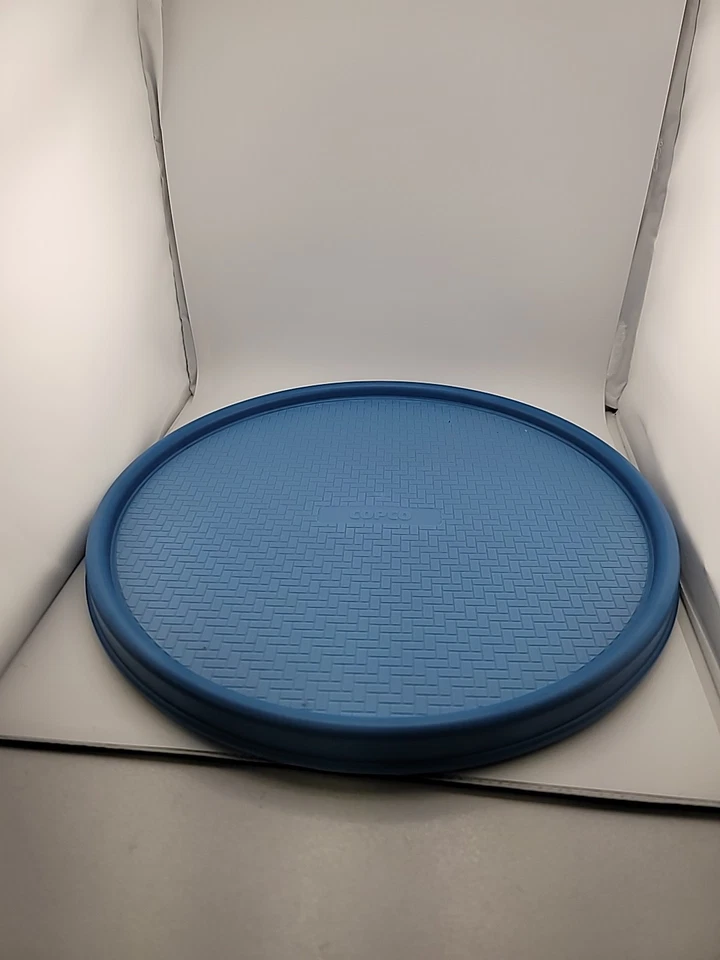 Copco Blue 7 Pc Chip Dip Divided Lazy Susan Server - Image 3 of 4