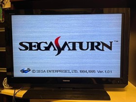 SEGA Saturn HST-0021 Skeleton Clear Console Boxed Good Working