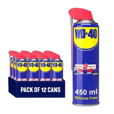 WD 40 Multi Use Lubricant Spray 450ml 12 Pack Trade Size Wide and Narrow Smart 20.91 per litre