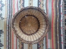 Vintage Round Bread Basket Easter Decoration Florist Fruit Onion Storage 