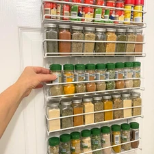 Over the Door Pantry Spice Rack Organizer -6 Tier -Holds up to 54 Spices