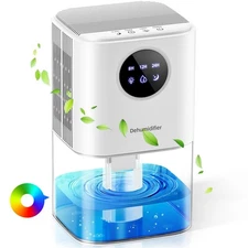 DEHUMIDIFIER FOR HOME SMALL DEHUMIDIFIER FOR BEDROOM WITH AUTO SHUTOFF 7 LIGHT T