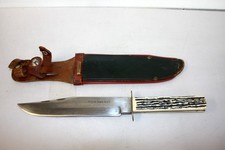 Vintage Rare P.I.C. Soligen Original Bowie Knife 8in With Sheath