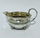 Large Antique Georgian Solid Sterling Silver Milk or Cream Jug 1812
