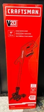 New Craftsman V20 Cordless 10" String Trimmer and Edger Kit + Battery + Charger