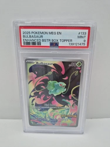 Bulbasaur - (Mega Evolution Stamped) Illustration Rare  PSA 9
