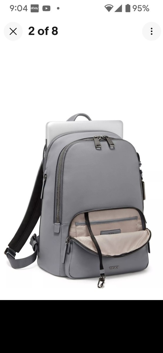 New Tumi Voyageur Hannah Backpack w/Laptop Pkt - Pearl Gray 