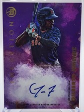 2021 Bowman Inception - Auto Gilberto Jimenez #PA-GJ Fuchsia Foil /75 (AU, RC)