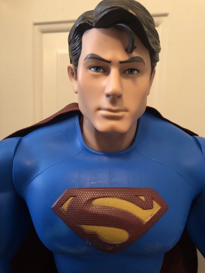 "Figura de acción Superman Returns 2006 30"" de alto DC Comics rara" Foto 2 de 4