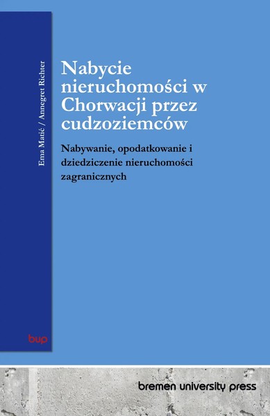 Ema Matic (U. A.) | Nabycie Nieruchomo¿Ci W Chorwacji Przez CudzoziemcóW | Buch-image