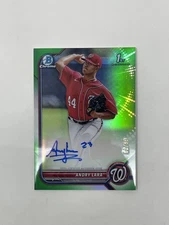 2022 Bowman - Chrome Prospect Autographs Andry Lara #CPA-AL Green Refractor /99