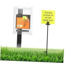 Blank Yard Signs with Stakes, 16 mil Yellow Yard Signs with Stakes KIT