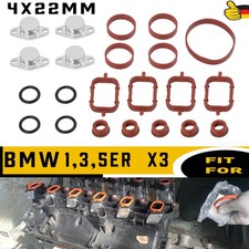 Drallklappen mit Dichtung Stützringe Ansaugbrücke 4x22mm fur BMW E46 E90 E39 E60