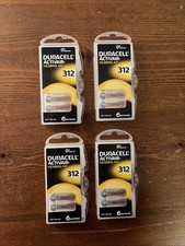 Duracell Hearing Aid Batteries Size 312, 24 Batteries , Exp 06/2028