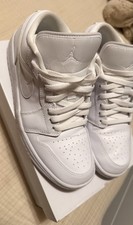 Nike Air Jordan 1 Low Triple White Women's Size 10.5 DV0990-111