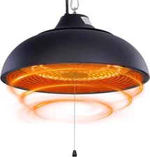 Hanging Patio Heater, Ceiling Mounted, Electric Patio Heater, Built in Temperatu