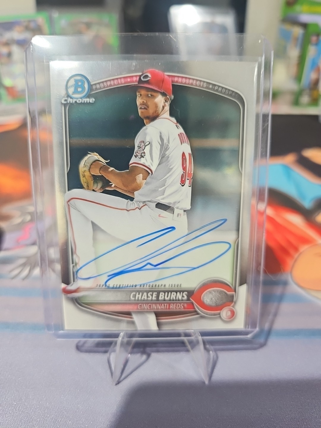 2025 Bowman - Chrome Prospect Autographs Chase Burns #CPA-CB (AU, RC)
