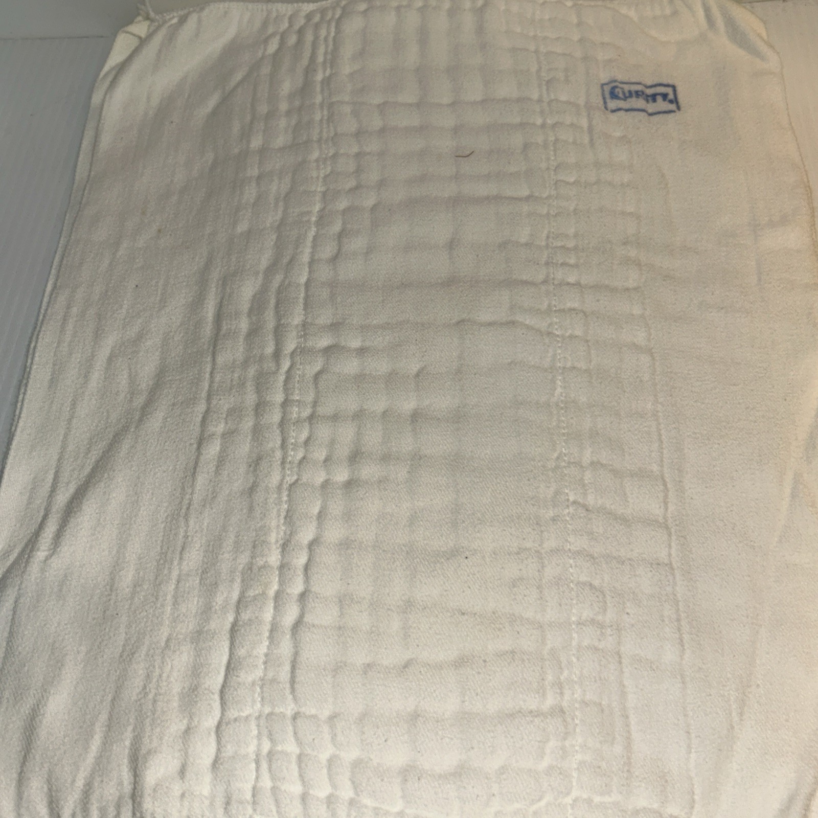 Lot Of 10 Curity Vtg Prefold Cloth Baby Diapers 16x13 Heavy Duty Some Stains/209