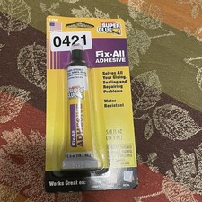 FIX ALL flexible ADHESIVE Super Glue repair rubber shoe vinyl leather 0421
