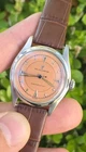 Vintage 1952 Rolex Oyster Royal 6144 Salmon Dial Stainless Steel Men's 32m Watch