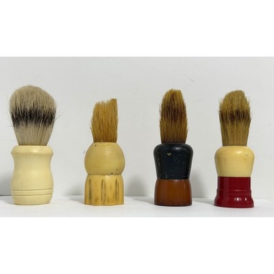 Vintage Shaving Brush Lot of 4 Surrey Deluxe Boar 34014 Ever-Ready 100 USA Made