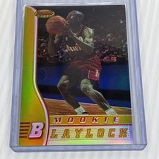 1996-97 Bowman's Best Basketball #7 Mookie Blaylock Refractor NM Hawks