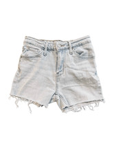 Levi s 721 High Rise Skinny Cutoff Denim Shorts Size 25 Distressed