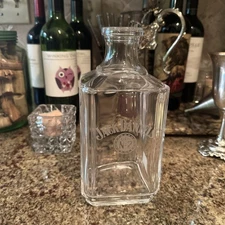 Jack Daniels Old No. 7 Decanter Glass Bottle  8" by 4"