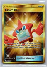 Pokemon Rotom Dex 159/149 Sm Base Set Holo Secret HP