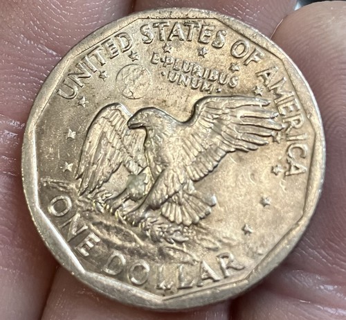 1979 P Susan B Anthony Wide Rim Error $1 Coin, Ungraded, Excellent Condition - Picture 5 of 5