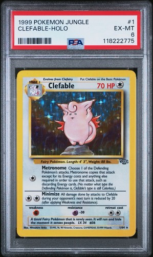 Clefable (Unlimited) graded PSA 6 for sale on eBay