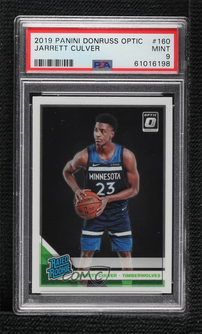 2019-20 Panini Donruss Optic Rated Jarrett Culver #160 PSA 9 MINT Rookie RC