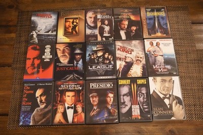 Lot 17 Sean Connery DVD Great Train Robbery, Never Say Never Again, Presidio