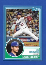 2018 Topps #83-25 Yu Darvish *83 Style* *Blue Border Parallel*