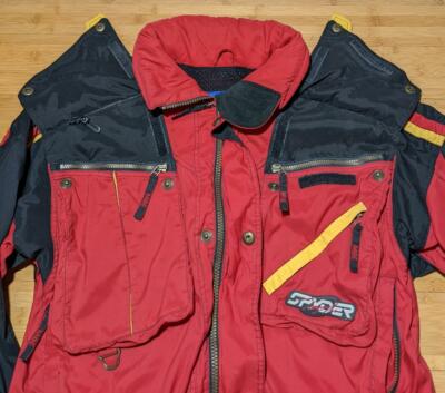 Vintage Spyder XT Tommy Moe Series Red Ski Snowboard Jacket. Size