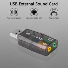 Scheda audio esterna USB 2 canali 2.0 5.1 virtuale 3D sound adattatore digitale