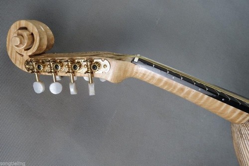 New Professional Japanese style 8strings bowlback Turnover Mandolin #7336 - Picture 4 of 11
