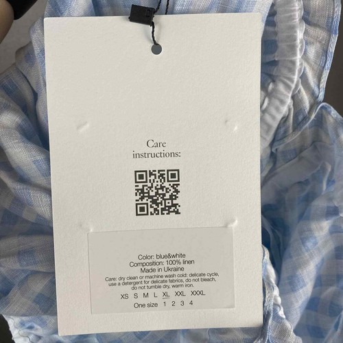 NWT Sleeper Michelin Dress Blue Vichy Size XL - Picture 13 of 16