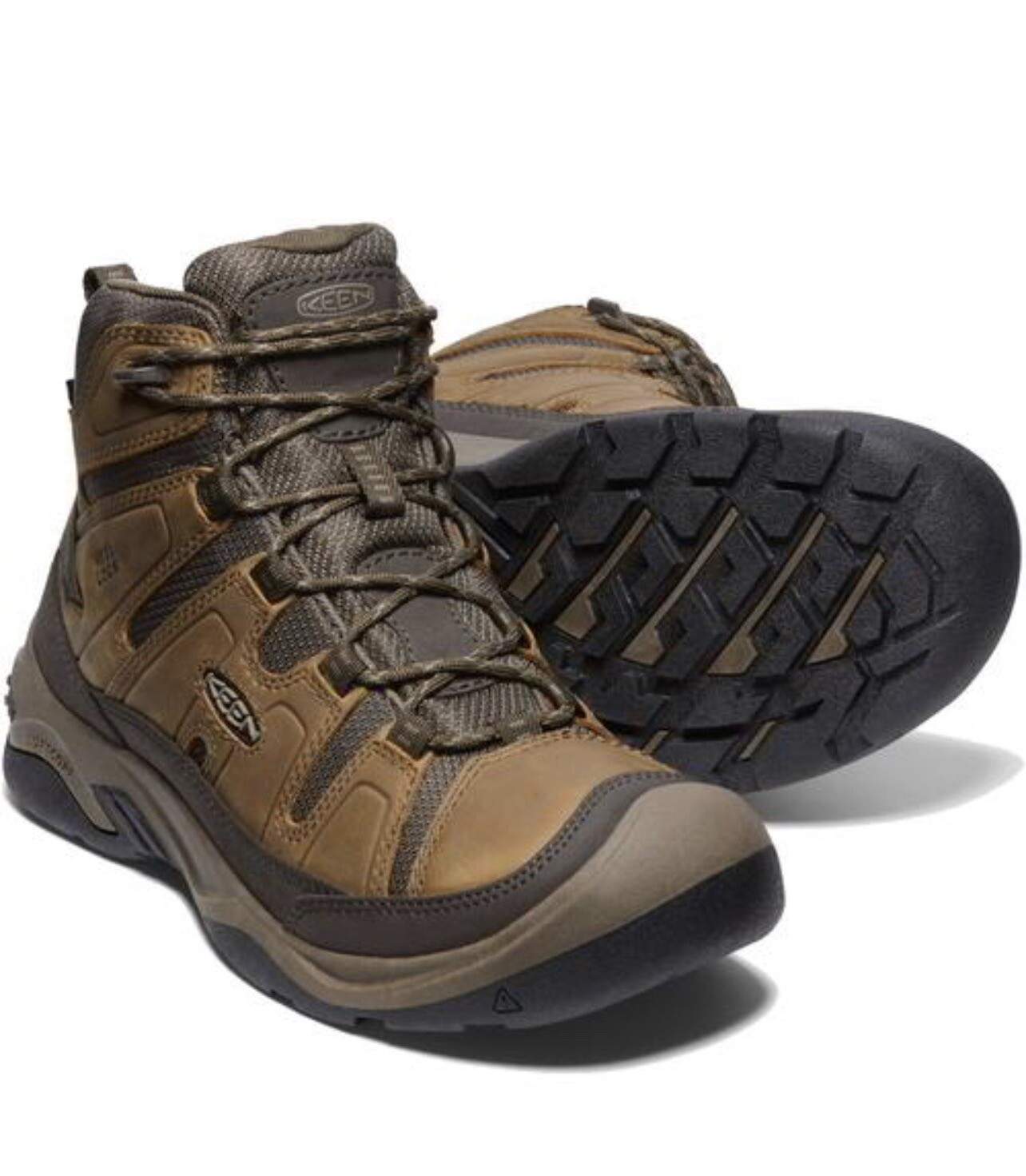 Stivali Keen Circadia Mid WP da uomo impermeabili da passeggio escursionismo taglia 11 5 nuovi con scatola