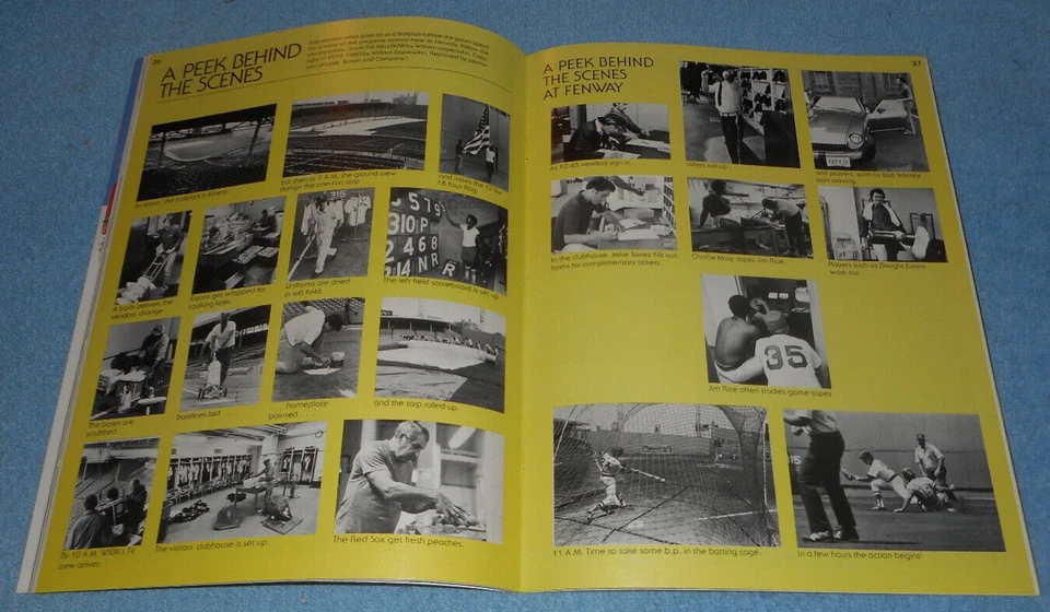 Anuario 1982 de los Medias Rojas de Boston Carl Yastrzemski Jim Rice Dwight Evans Jerry Remy Foto 4 de 4