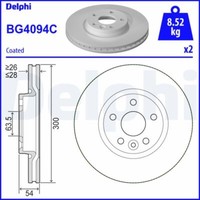 2X Delphi BG4094C Bremsscheibe FüR Ford Land Rover Volvo