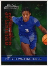 2021-22 Wild Card Red Chase Splintered Green SP /60 Ty Ty Washington Jr. #ASP-47