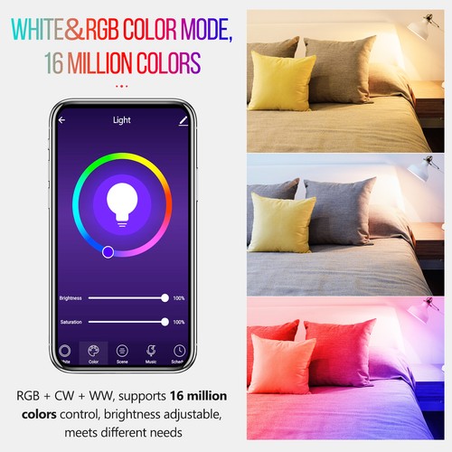 5W Dual Mode White & 16 Million Colors GU10 Y7V8 - Picture 4 of 11