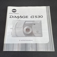 Dimage G530 Manual Only Digital Camera Konica Minolta 2004