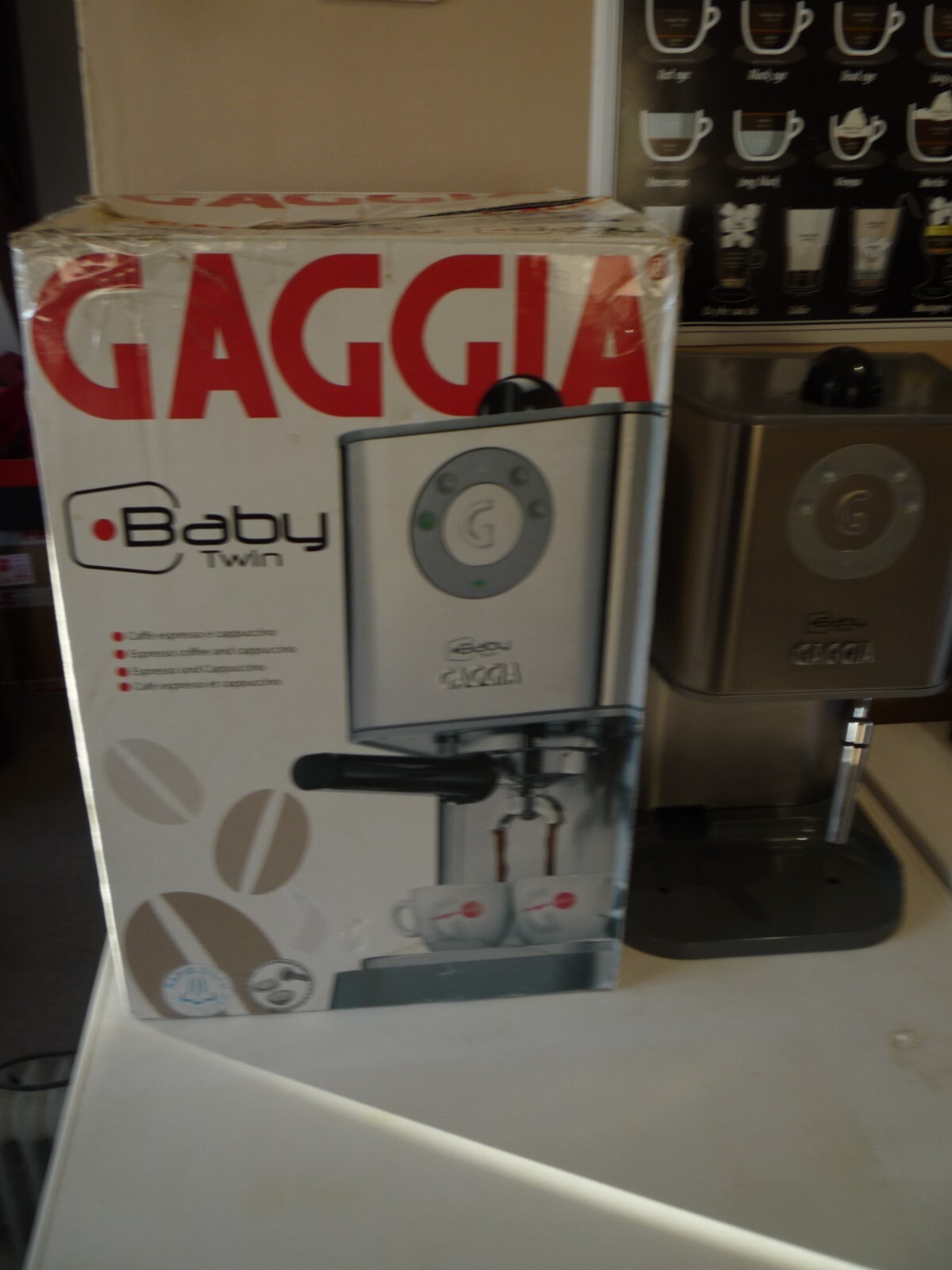 Gaggia Baby Twin Coffee Machine Silver/Grey eBay