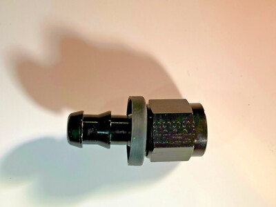 FRA-200124-BL | #6 PUSH-LITE End X 1/2 NPT Black :: Race Part Solutions