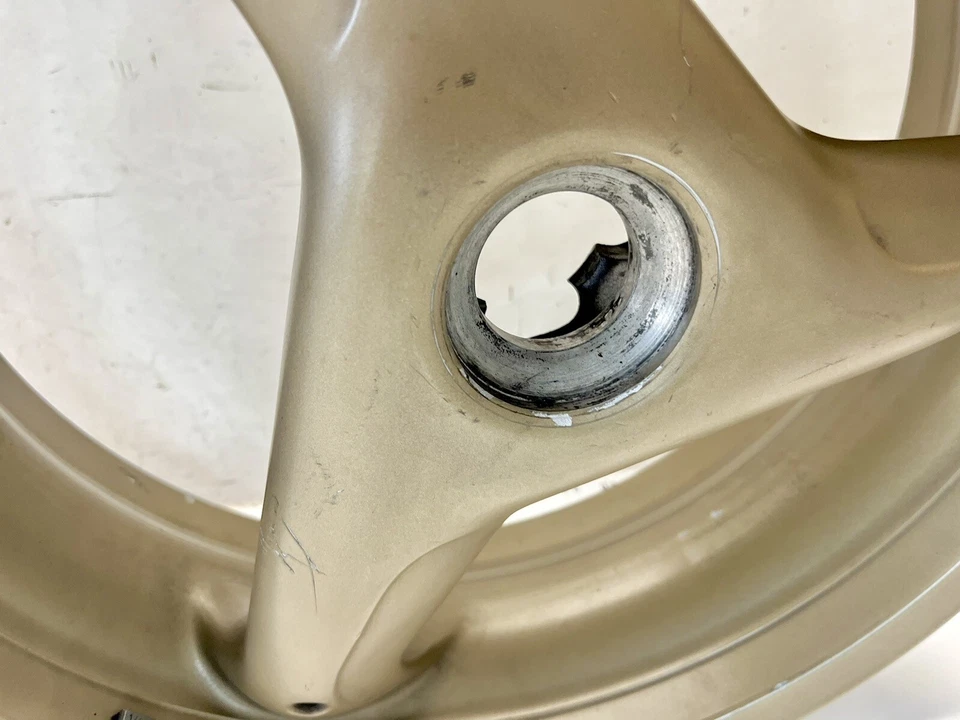 Ducati Genuine 748 916 996 SP 3 Spoke Superbike Rear Wheel Rim Gold STRAIGHT 98 - Image 4 of 4