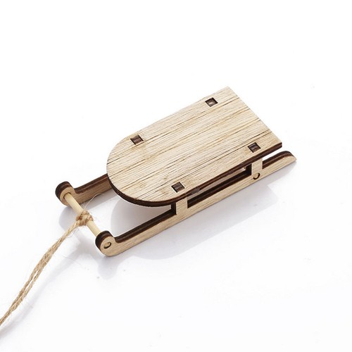 10 sztuk Sanie Ornament Choinka Miniaturowe narty śniegowe Wiszące biuro - Zdjęcie 8 z 12